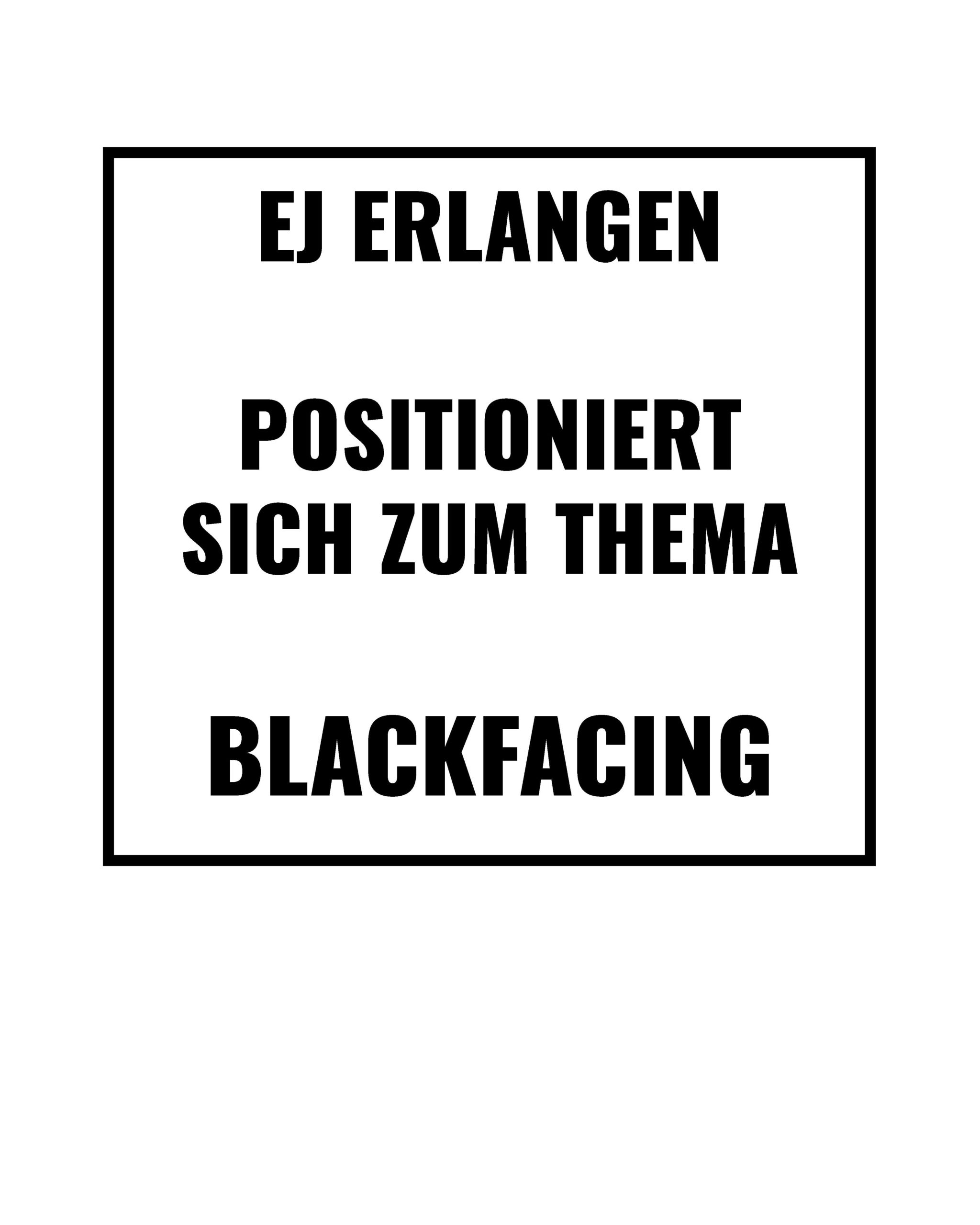 Du betrachtest gerade Unsere Stellungnahme zu BLACKFACING