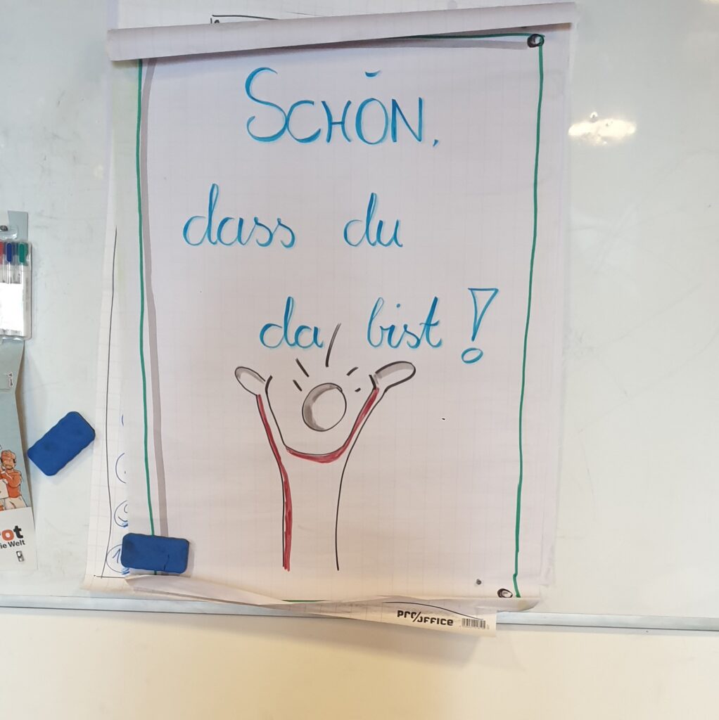 Plakat schön, dass du da bist