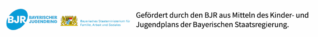 blaues Logo Text gefördert vom BJR